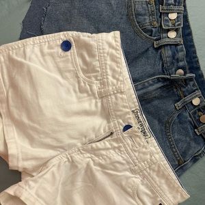 two denim short